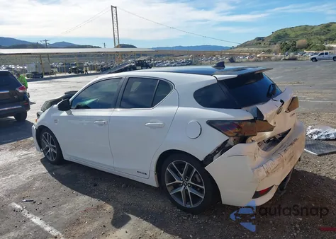 2015 Lexus Ct 200H из США, поврежденный, VIN JTHKD5BH5F2235504